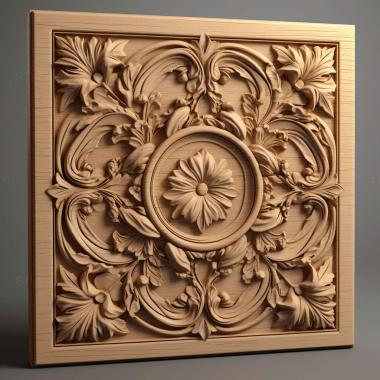 Patterns and decorations FRAMED 3 3d model